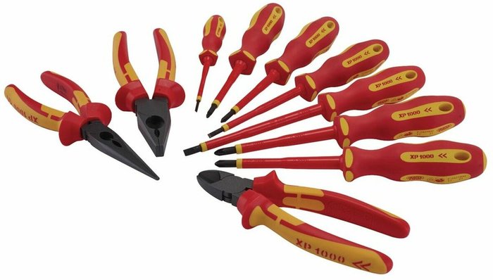 The Range | Draper Draper XP1000 10PC Screwdriver and Plier Set - Red/Yellow Draper Draper XP1000 10PC Screwdriver and Plier Set - Red/Yellow