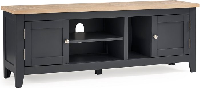 The Range | Julian Bowen Bordeaux TV Unit - Dark Grey Julian Bowen Bordeaux TV Unit - Dark Grey