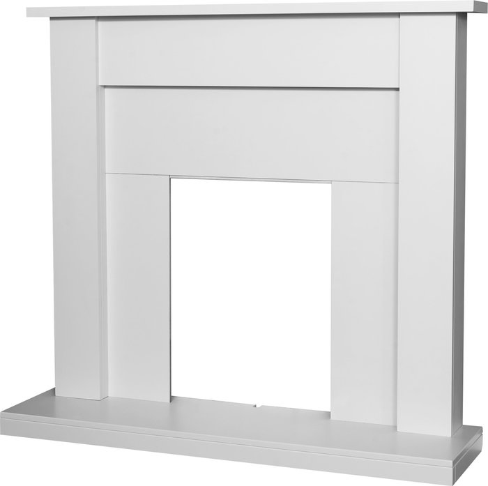 The Range | Adam Adam Sutton Fireplace in Pure White, 43 Inch - White Adam Adam Sutton Fireplace in Pure White, 43 Inch - White
