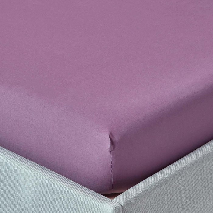 The Range | Homescapes 200 Thread Count Egyptian Cotton Fitted Sheet - Grape / Superking Homescapes 200 Thread Count Egyptian Cotton Fitted Sheet - Grape / Superking