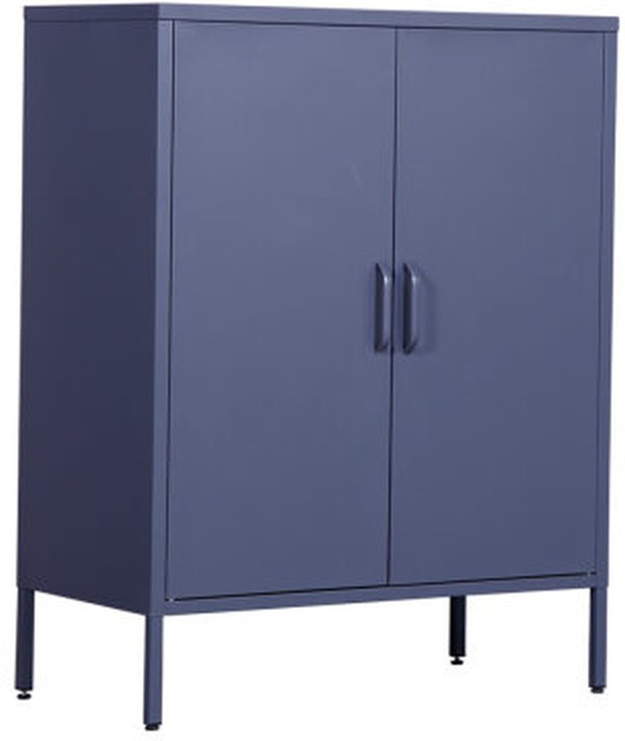 The Range | Humza Amani Levi Metal Cabinet, 2 Door Steel Cupboard(Grey) - grey Humza Amani Levi Metal Cabinet, 2 Door Steel Cupboard(Grey) - grey