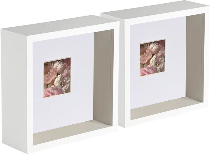 The Range | Nicola Spring 3D Deep Box Photo Frames - 6 x 6 Nicola Spring 3D Deep Box Photo Frames - 6 x 6