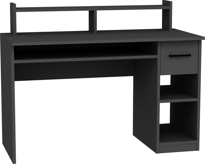 The Range | Destina Home Milanos Computer Desk with Drawer and Shelves - Anthracite Destina Home Milanos Computer Desk with Drawer and Shelves - Anthracite