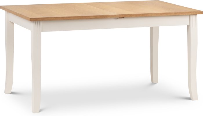 The Range | Dunelm Davenport Extending Dining Table Cream and Brown Dunelm Davenport Extending Dining Table Cream and Brown