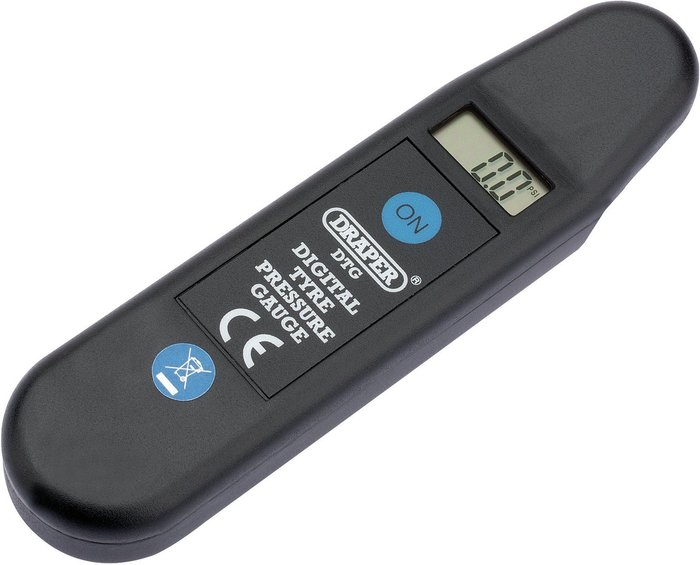 The Range | Draper Draper Digital Tyre Pressure Gauge - black Draper Draper Digital Tyre Pressure Gauge - black