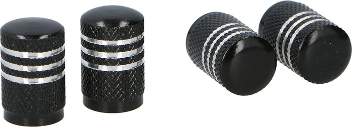 The Range | Dunlop Pack of Four Dunlop Valve Caps - Black Dunlop Pack of Four Dunlop Valve Caps - Black