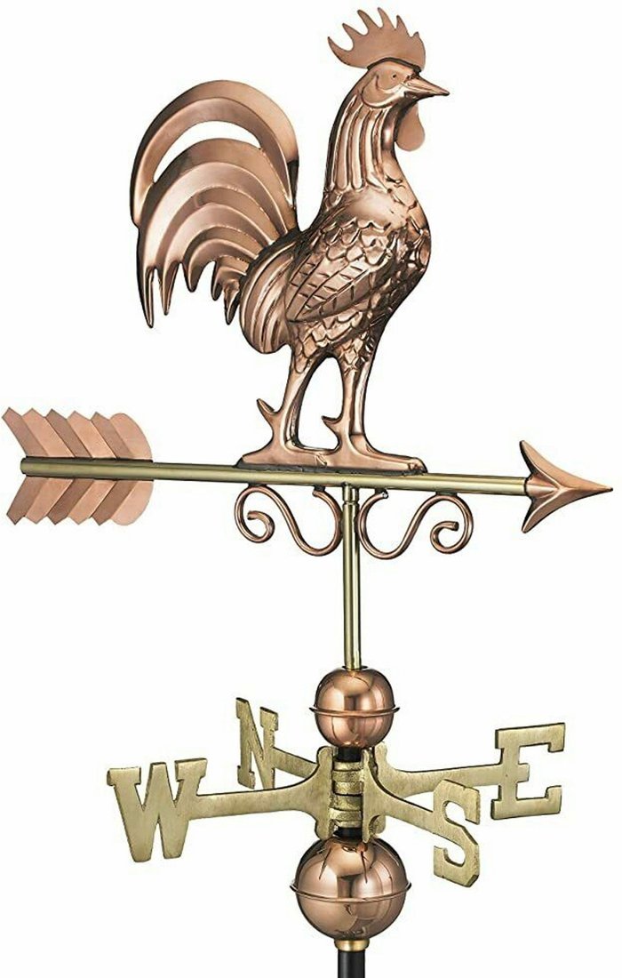 The Range | Espira Bantam Rooster Farmhouse Copper Weathervane - Copper Espira Bantam Rooster Farmhouse Copper Weathervane - Copper