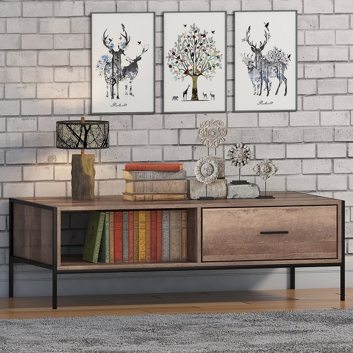 The Range | FWStyle Urban Design Coffee Table - Brown FWStyle Urban Design Coffee Table - Brown