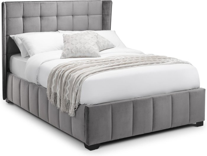 The Range | Julian Bowen Gatsby Storage Ottoman Double Bed - Light Grey - Light Grey Julian Bowen Gatsby Storage Ottoman Double Bed - Light Grey - Light Grey