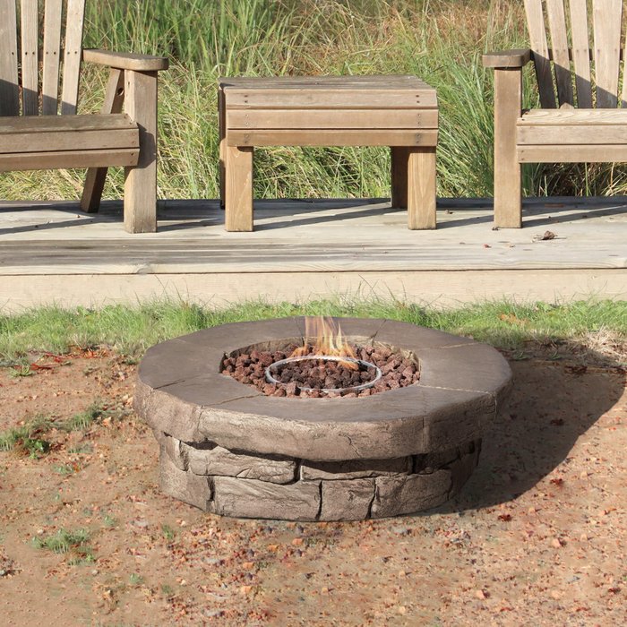 The Range | Teamson Home Teamson Home Round Gas Fire Pit Teamson Home Teamson Home Round Gas Fire Pit