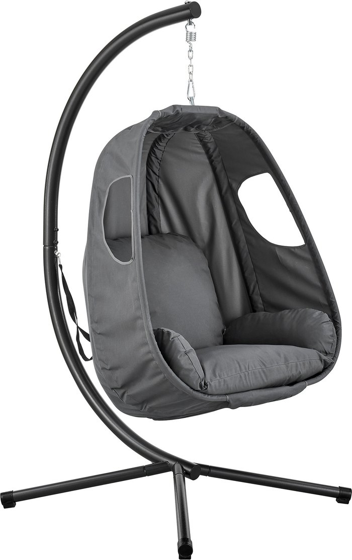 The Range | LIVIVO Luna Folding Hanging Swing Chair - Grey LIVIVO Luna Folding Hanging Swing Chair - Grey