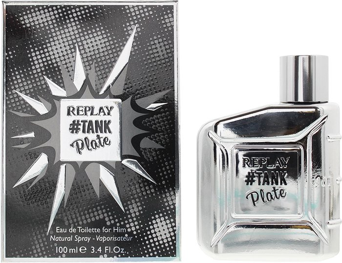 The Range | Replay Replay Tank Plate For Him Eau De Toilette 100ml Spray - Black Replay Replay Tank Plate For Him Eau De Toilette 100ml Spray - Black