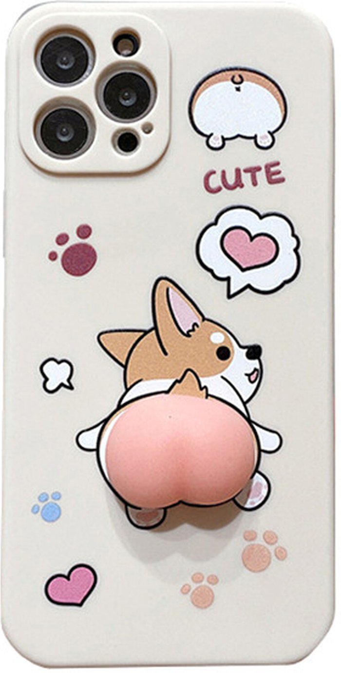 The Range | Corgi Stress Relief Fidget Phone Case for iPhone - White / iPhone 11 Pro Max Corgi Stress Relief Fidget Phone Case for iPhone - White / iPhone 11 Pro Max