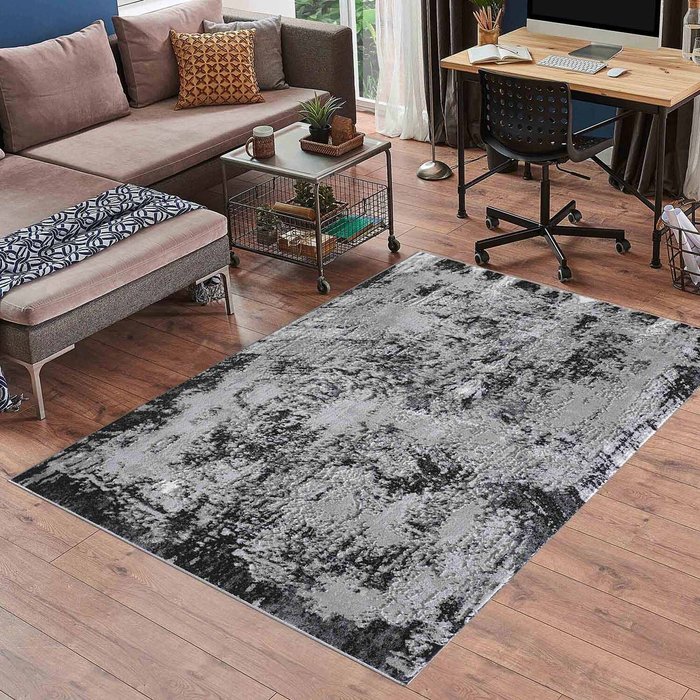 The Range | Serdim Rugs Serdim Rugs Modern Abstract Acrylic Contemporary Area Rug Black 80x150 Serdim Rugs Serdim Rugs Modern Abstract Acrylic Contemporary Area Rug Black 80x150