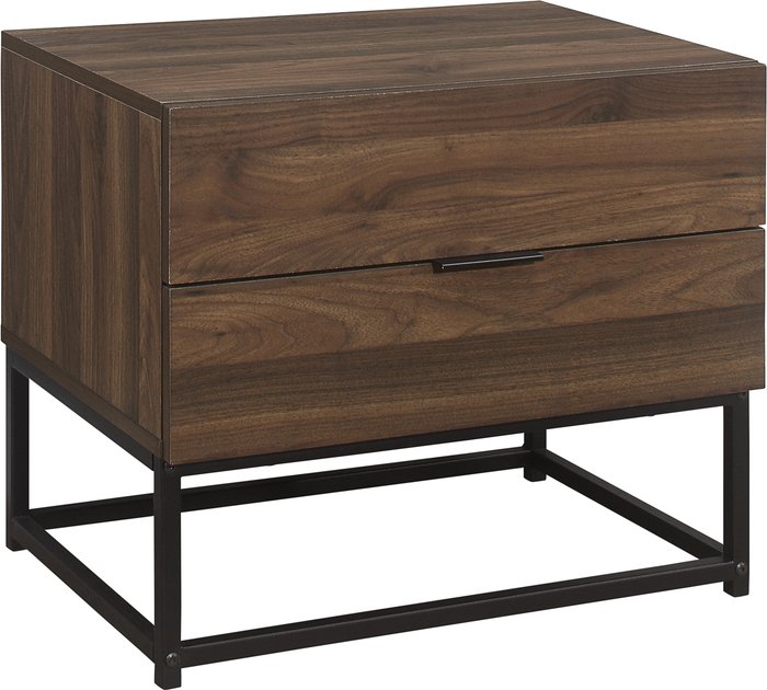 The Range | Birlea Birlea Houston 2 Drawer Bedside Walnut Birlea Birlea Houston 2 Drawer Bedside Walnut