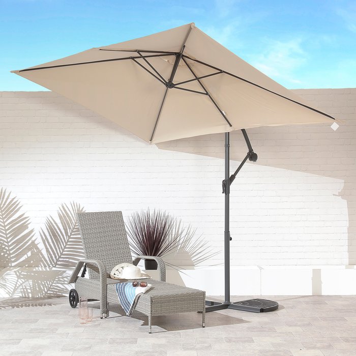 The Range | Suntime Suntime 2 x 3m Rectangular Hanging Parasol - Cream Suntime Suntime 2 x 3m Rectangular Hanging Parasol - Cream