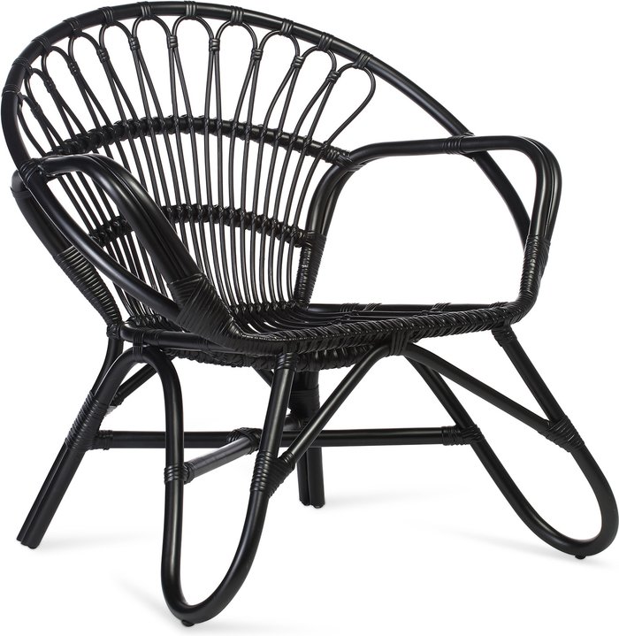 The Range | Desser Desser Nordic Rattan Chair In Black Desser Desser Nordic Rattan Chair In Black