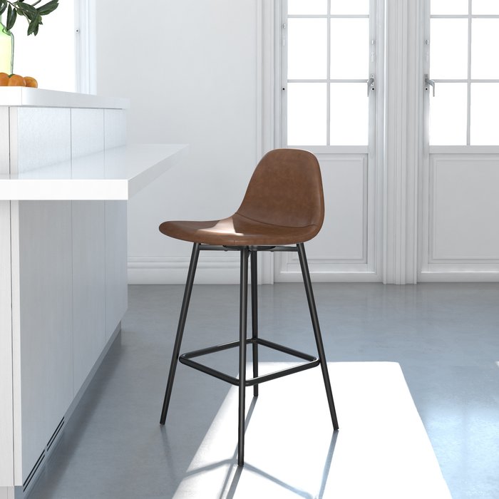 The Range | Queer Eye QE Calvin Counter Stool - Camel PU Queer Eye QE Calvin Counter Stool - Camel PU