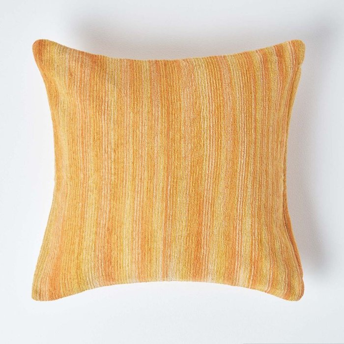 The Range | Homescapes Cotton Chenille Tie Dye Cushion Cover - Rust Homescapes Cotton Chenille Tie Dye Cushion Cover - Rust