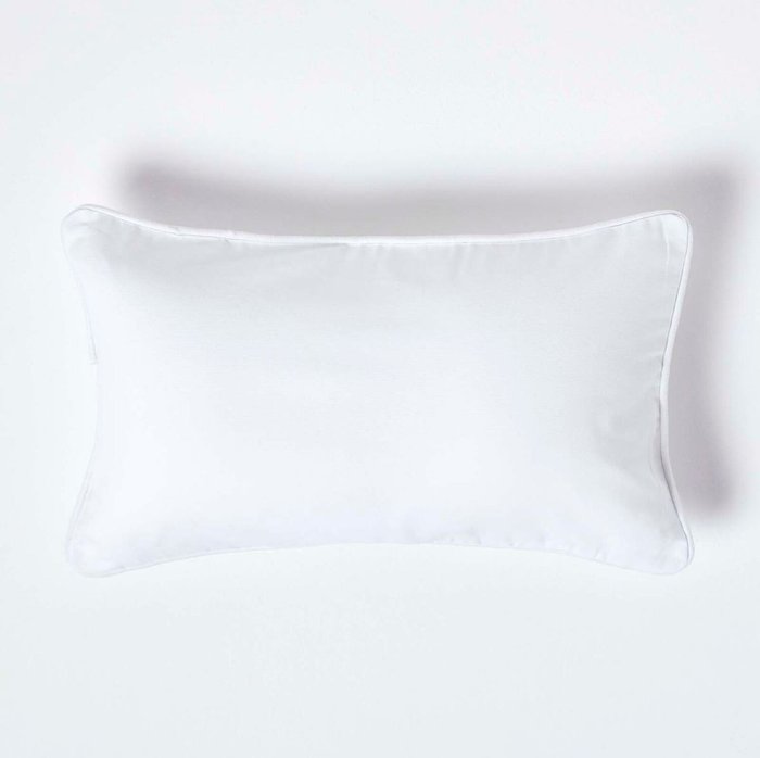 The Range | Homescapes Homescapes Cotton Plain Cushion Cover - White Homescapes Homescapes Cotton Plain Cushion Cover - White