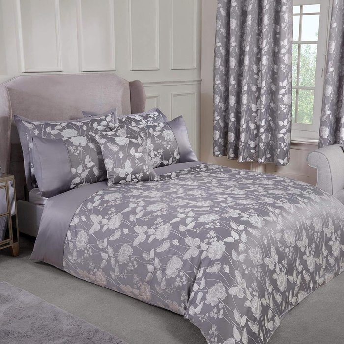 The Range | Emma Barclay Emma Barclay Butterfly Meadow Duvet Set King Bed Silver Emma Barclay Emma Barclay Butterfly Meadow Duvet Set King Bed Silver
