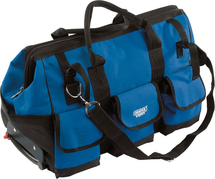 The Range | Draper Draper Rolling Tool Bag - Blue & Back Draper Draper Rolling Tool Bag - Blue & Back