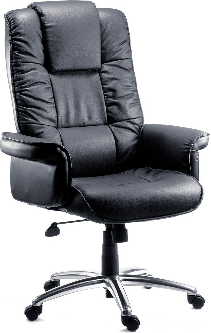 The Range | TEKNIK TEKNIK Lombard Bonded Leather Tilting Executive Chair - Black TEKNIK TEKNIK Lombard Bonded Leather Tilting Executive Chair - Black