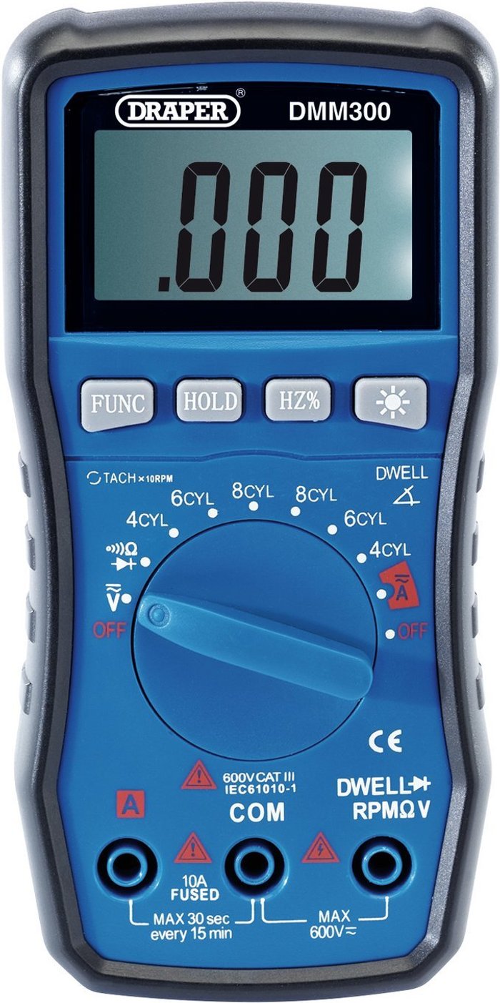 The Range | Draper Draper DMM300 Automotive Digital Multimeter Draper Draper DMM300 Automotive Digital Multimeter