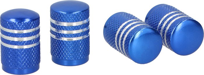 The Range | Dunlop Pack of Four Dunlop Valve Caps - Blue Dunlop Pack of Four Dunlop Valve Caps - Blue