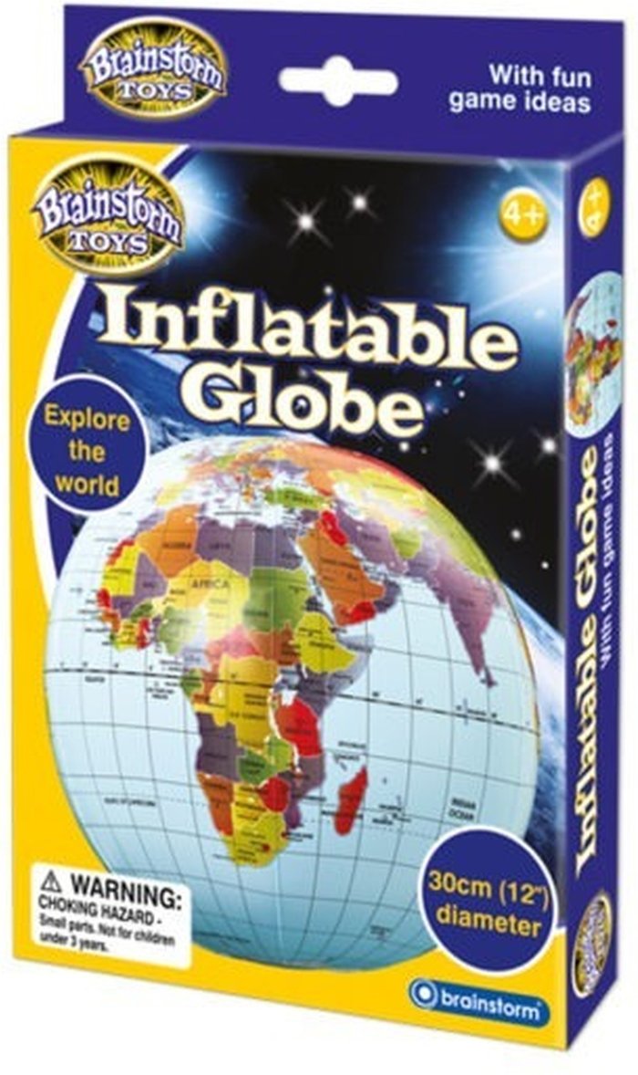 The Range | Brainstorm 30cm Inflatable Globe - World Globe Brainstorm 30cm Inflatable Globe - World Globe