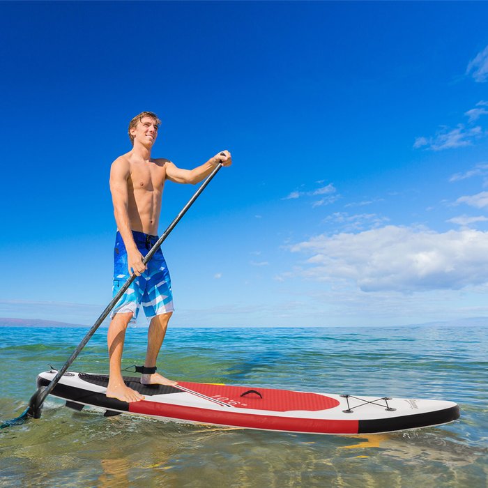 The Range | Outsunny 10Ft Inflatable Board, Non Slip Deck Board - Red Outsunny 10Ft Inflatable Board, Non Slip Deck Board - Red