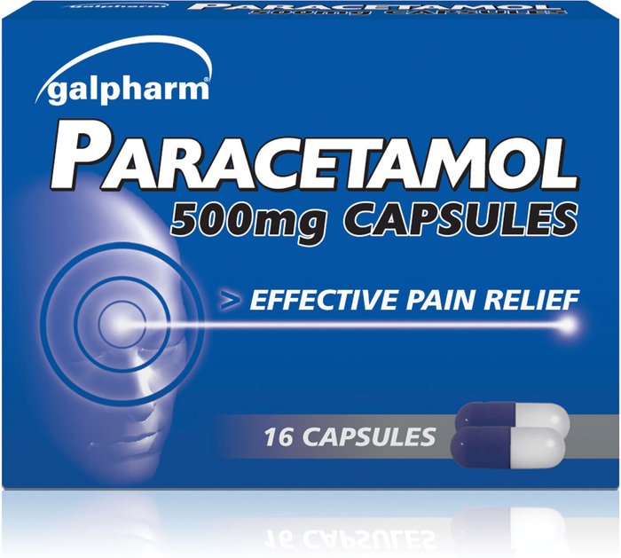 The Range | Galpharm Pack of 16 Galpharm 500mg Paracetamol Capsules Galpharm Pack of 16 Galpharm 500mg Paracetamol Capsules