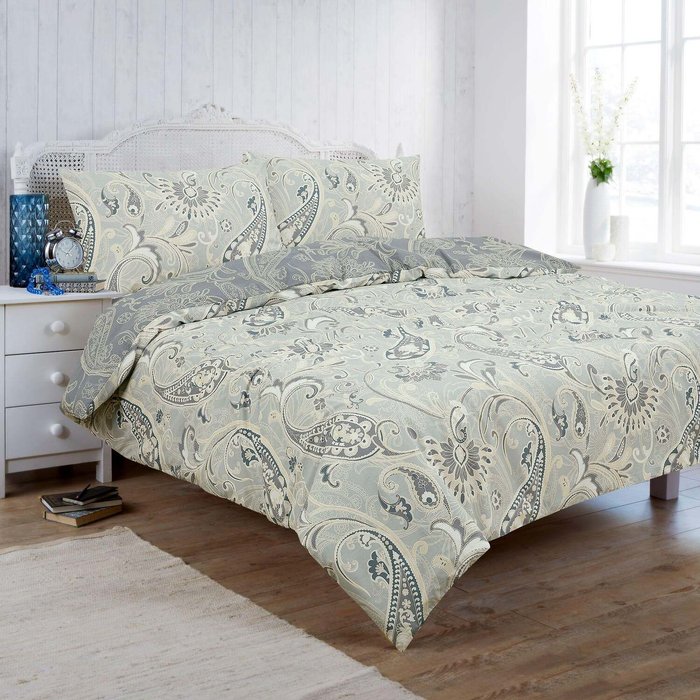 The Range | Vantona Gloria Floral Design Duvet Cover Set Multi - Light Green/Multi / Double Vantona Gloria Floral Design Duvet Cover Set Multi - Light Green/Multi / Double
