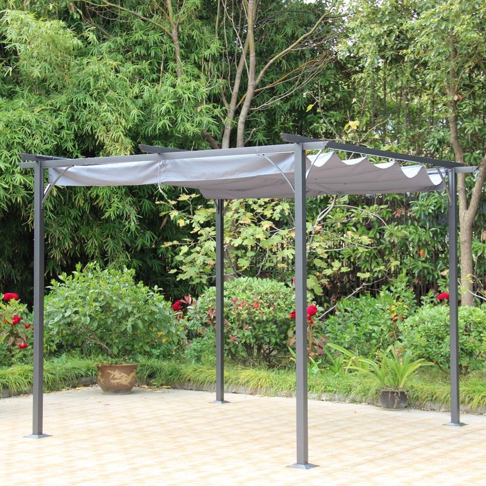 The Range | Royalcraft Prague 3.5m x 3.5m Grey Pergola Grey Royalcraft Prague 3.5m x 3.5m Grey Pergola Grey