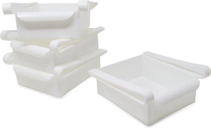 The Range | Maison & White Fridge Storage Drawers - Pack of 4 - White Maison & White Fridge Storage Drawers - Pack of 4 - White