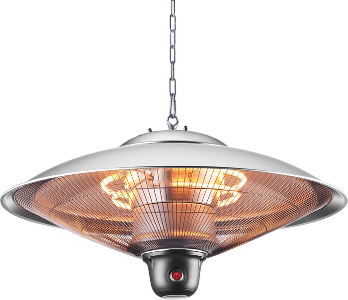 The Range | Litecraft Pendant Outdoor Patio Heater - Silver Litecraft Pendant Outdoor Patio Heater - Silver
