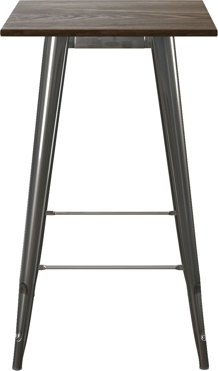 The Range | Dorel Home Fusion Square Bar Table - Antique Gun Metal Dorel Home Fusion Square Bar Table - Antique Gun Metal
