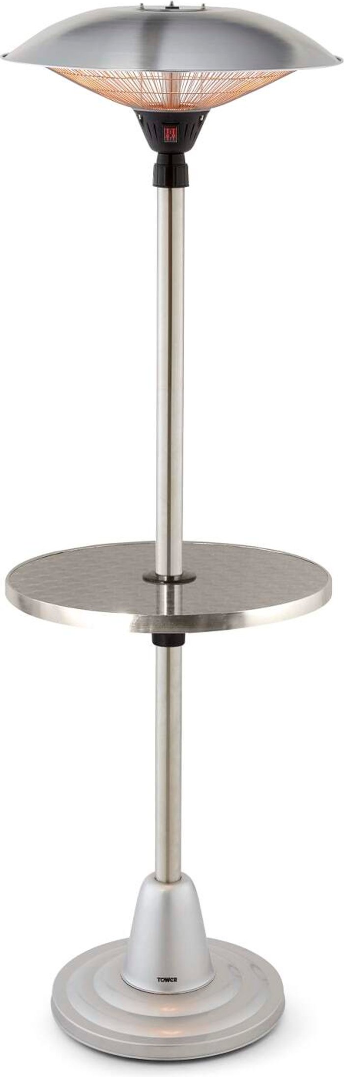 The Range | Tower Tower Astrid 2Kw Patio Heater Table Dual Halogen 1000/2000W - Black Tower Tower Astrid 2Kw Patio Heater Table Dual Halogen 1000/2000W - Black