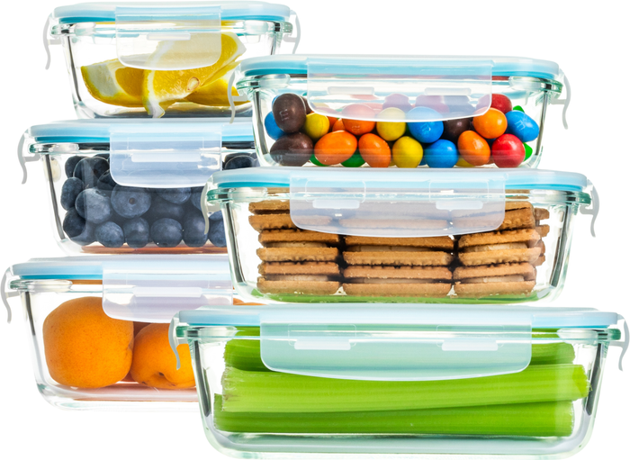The Range | Homiu Homiu 6 Piece Glass Container Set And Lids Homiu Homiu 6 Piece Glass Container Set And Lids