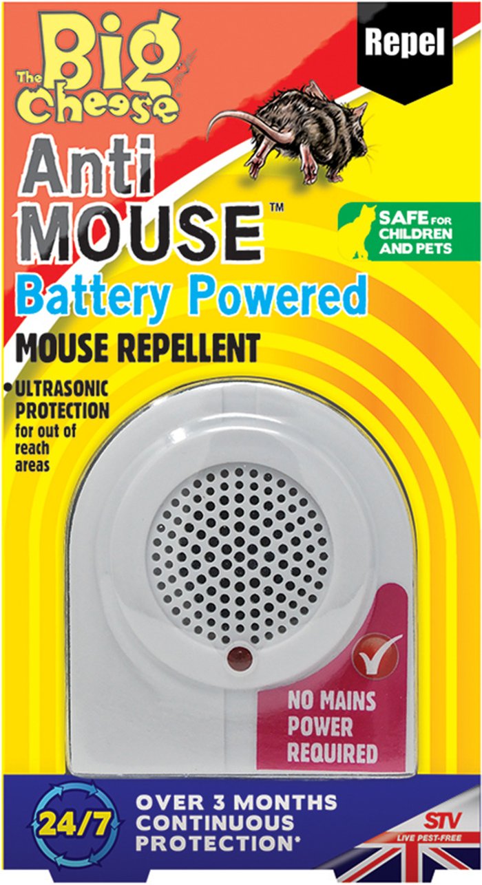 The Range | The Big Cheese The Big Cheese Anti Mouse Battery Powered Mouse Repellent - White The Big Cheese The Big Cheese Anti Mouse Battery Powered Mouse Repellent - White