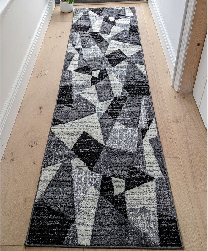 The Range | The Rug Wholesaler Grey Abstract Living Room Rug - Boston - Grey / 3kg / 230cm The Rug Wholesaler Grey Abstract Living Room Rug - Boston - Grey / 3kg / 230cm