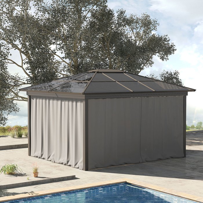 The Range | Outsunny Outsunny 3 X 3M Universal Gazebo Replacement Sidewall Set With 4 Panels - Grey Outsunny Outsunny 3 X 3M Universal Gazebo Replacement Sidewall Set With 4 Panels - Grey