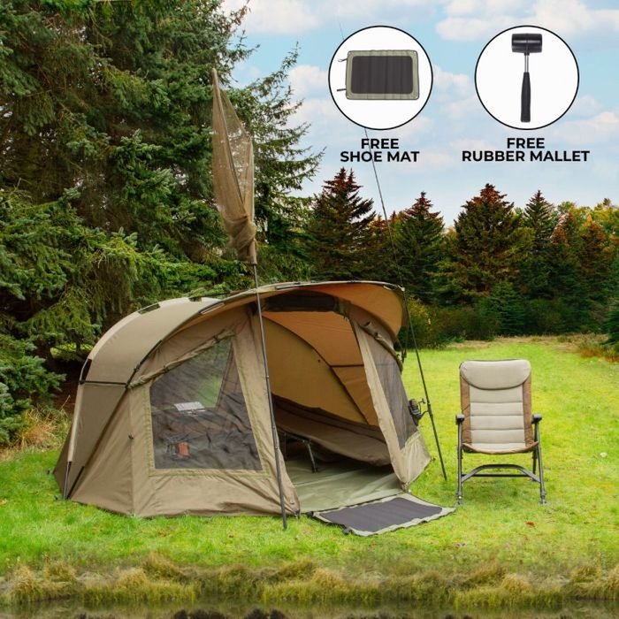 The Range | Monstershop Fishing Bivvy 2 Man 300cm - Green Monstershop Fishing Bivvy 2 Man 300cm - Green
