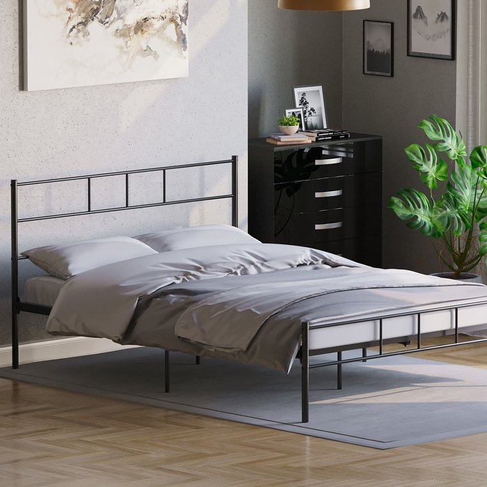The Range | Dorset Bed Frame - Black / Double Dorset Bed Frame - Black / Double