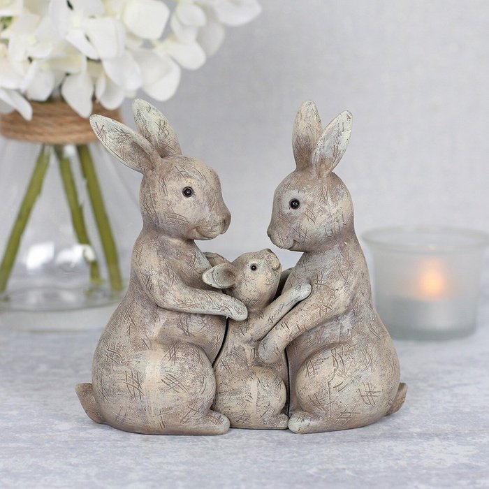 The Range | Gloriously Good Fluffle Family Bunny Ornament - Grey Gloriously Good Fluffle Family Bunny Ornament - Grey