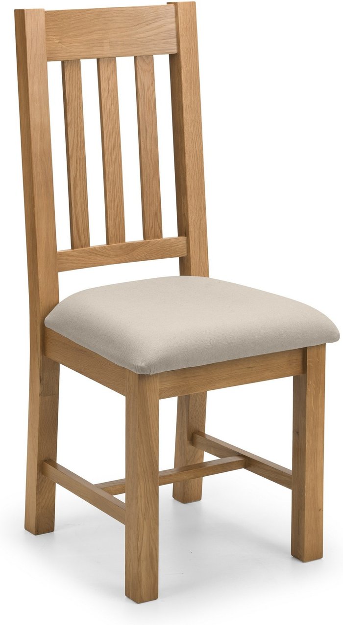 The Range | Julian Bowen Set Of 2 Hereford Dining Chairs - Oak Julian Bowen Set Of 2 Hereford Dining Chairs - Oak