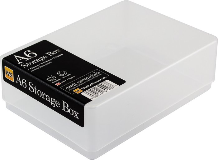 The Range | WestonBoxes A6 Plastic Craft Storage Boxes for Art Supplies and Photos - Silver / 0.7kg WestonBoxes A6 Plastic Craft Storage Boxes for Art Supplies and Photos - Silver / 0.7kg