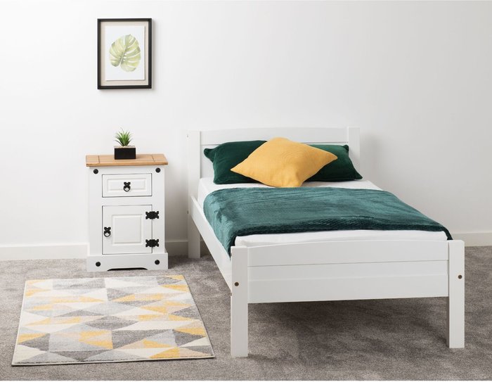 The Range | Seconique Amber Single Bed Frame - White Seconique Amber Single Bed Frame - White