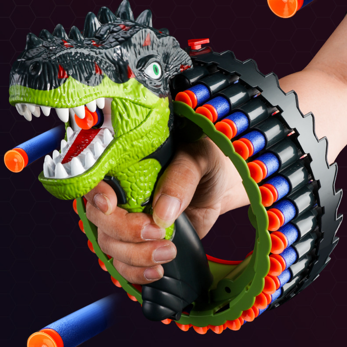 The Range | Dinosaur Target Blasting Toy with 40 Soft Darts - Black Dinosaur Target Blasting Toy with 40 Soft Darts - Black