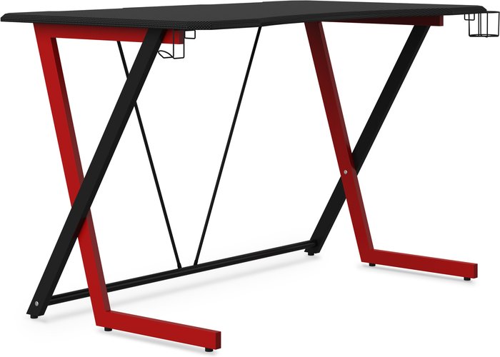 The Range | Equinox Equinox Helia Gaming Desk - Black/Red Equinox Equinox Helia Gaming Desk - Black/Red